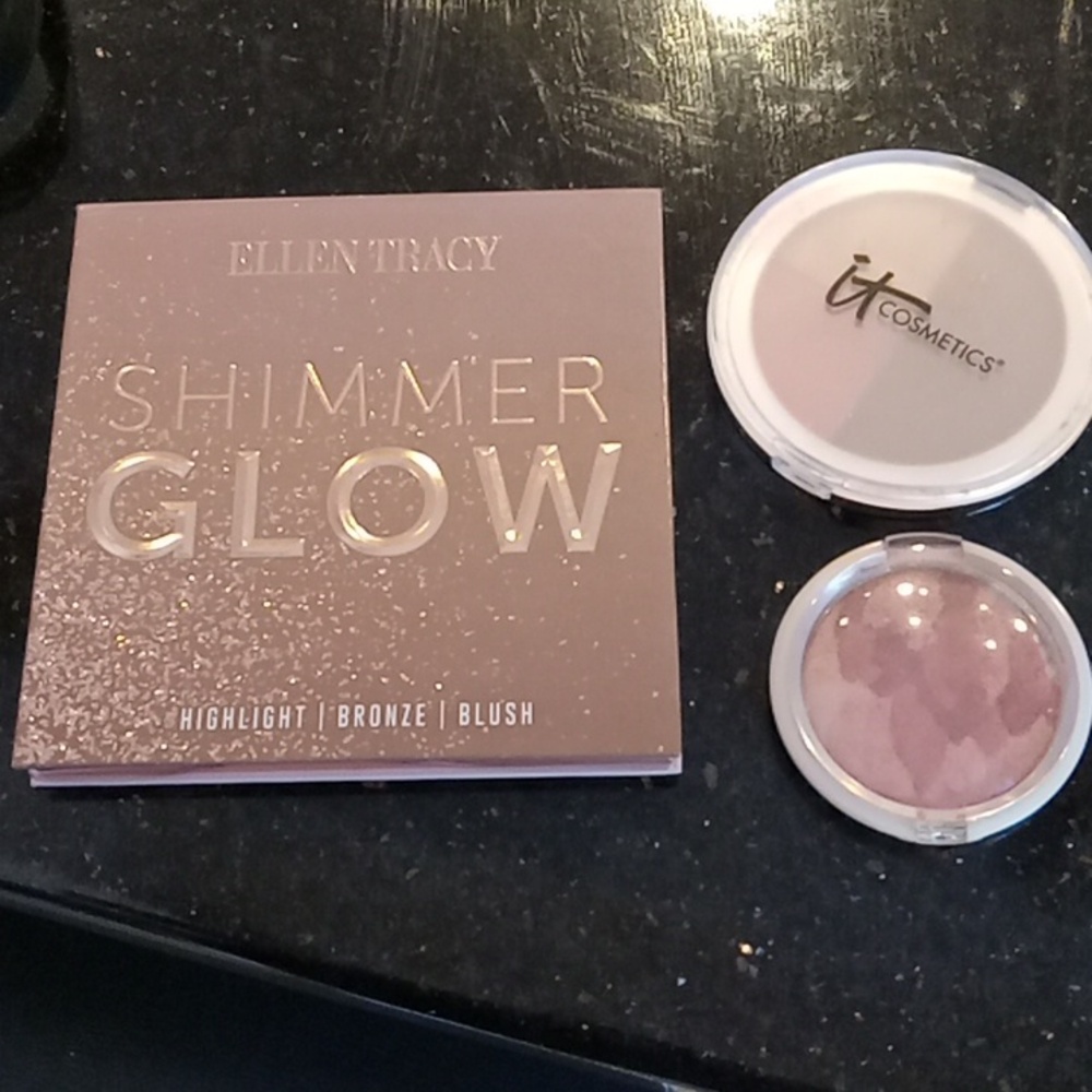 Three Highlight, Bronze, Blush Cosmetic Make up Cases